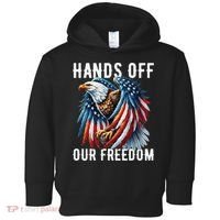 Hands Off Freedom Flag Protest Resist Hands Off My Toddler Hoodie thumb 0