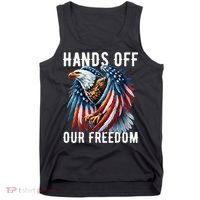 Hands Off Freedom Flag Protest Resist Hands Off My Tank Top thumb 0