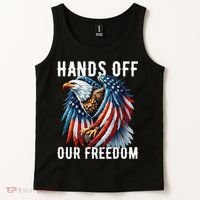 Hands Off Freedom Flag Protest Resist Hands Off My Tank Top thumb 2