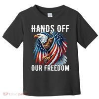 Hands Off Freedom Flag Protest Resist Hands Off My Toddler T-Shirt thumb 0