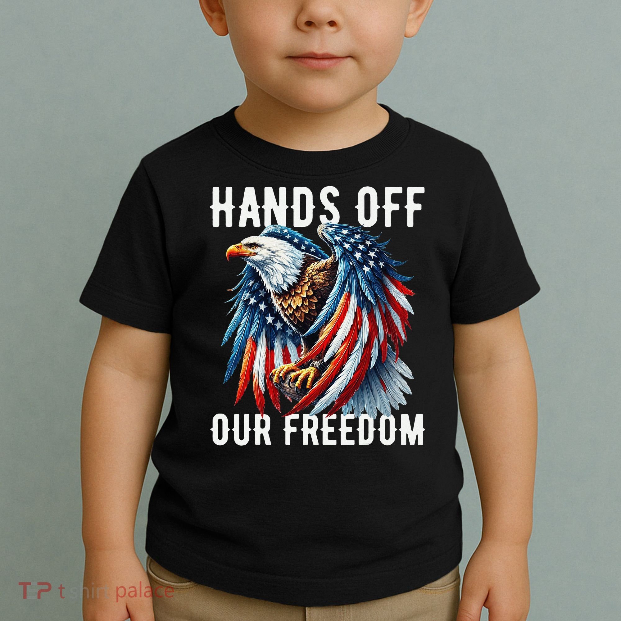 Hands Off Freedom Flag Protest Resist Hands Off My Toddler T-Shirt