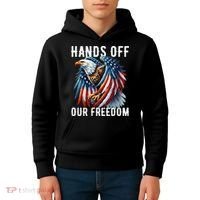 Hands Off Freedom Flag Protest Resist Hands Off My Kids Hoodie thumb 4