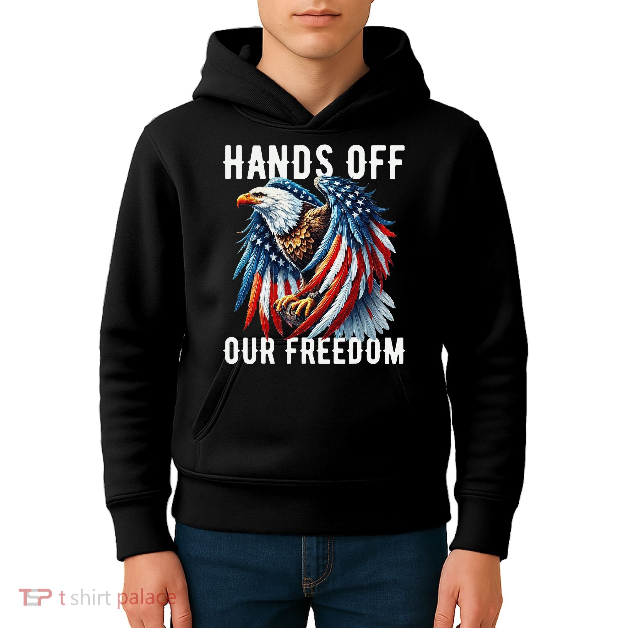 Hands Off Freedom Flag Protest Resist Hands Off My Kids Hoodie