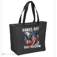Hands Off Freedom Flag Protest Resist Hands Off My Tote Bag thumb 2