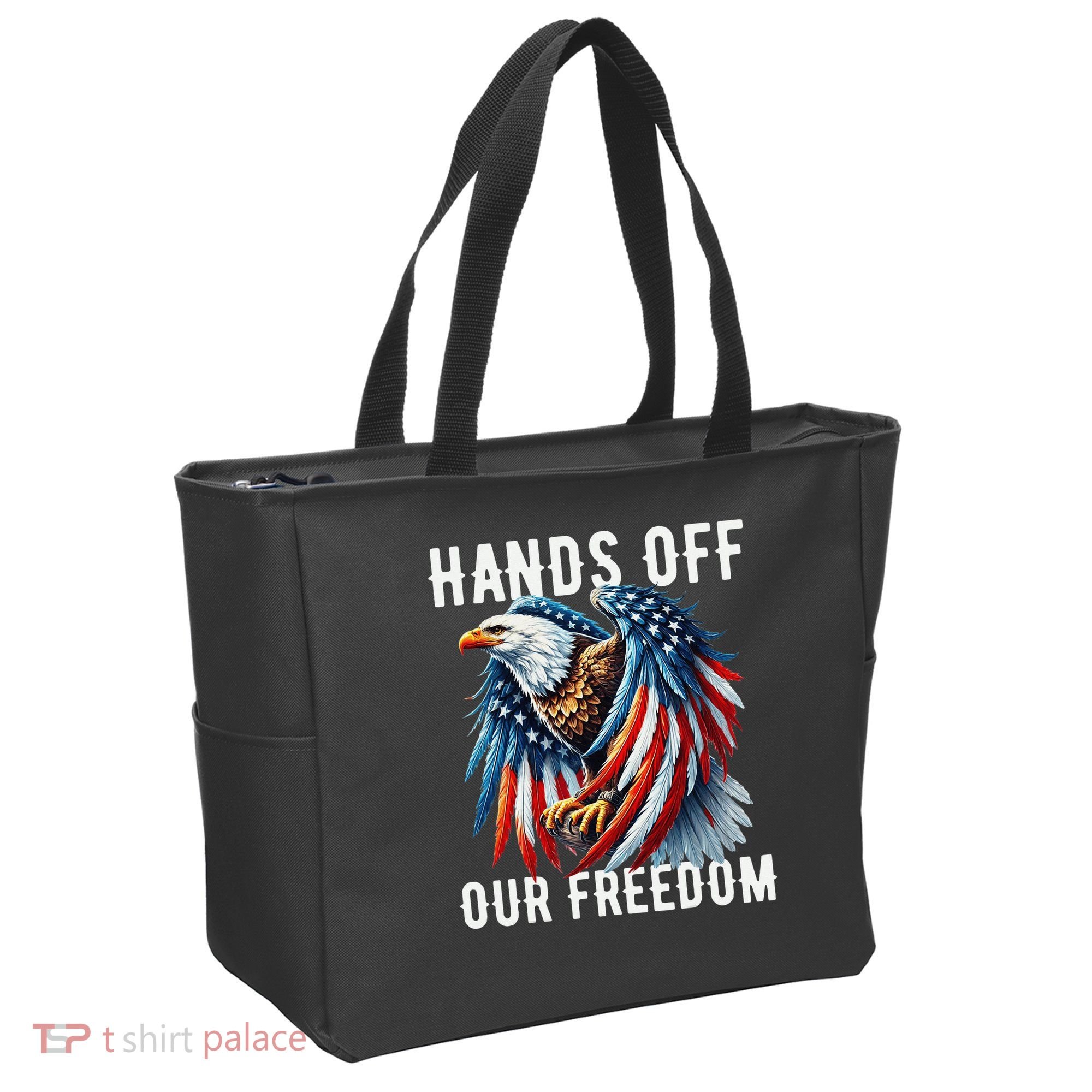 Hands Off Freedom Flag Protest Resist Hands Off My Tote Bag