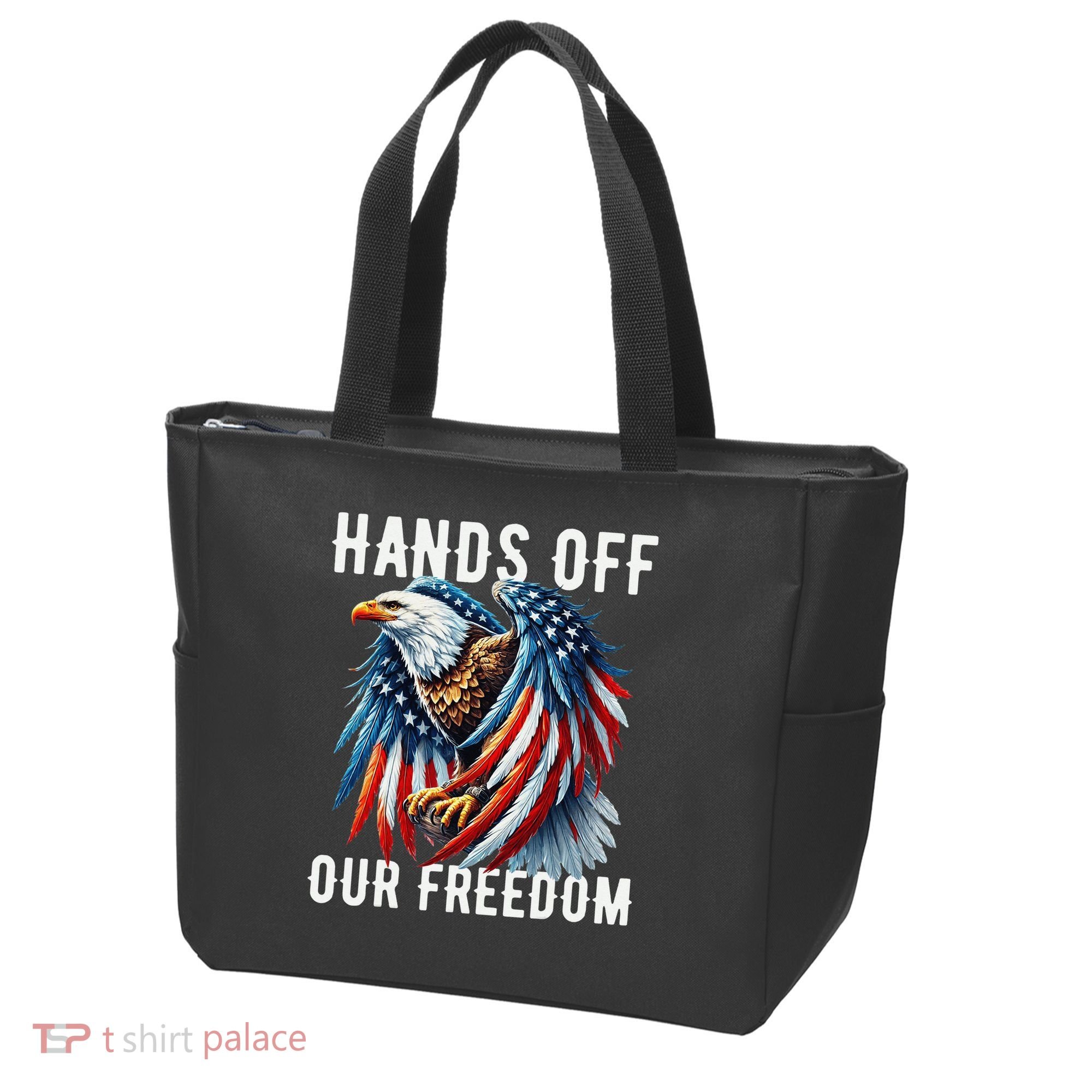 Hands Off Freedom Flag Protest Resist Hands Off My Tote Bag
