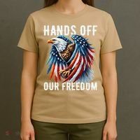 Hands Off Freedom Flag Protest Resist Hands Off My T-Shirt thumb 4