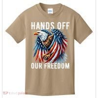 Hands Off Freedom Flag Protest Resist Hands Off My Kids T-Shirt thumb 0