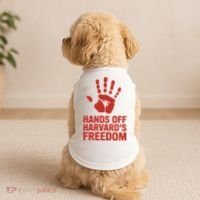 Hands Off Freedom Of Speech, Resist & Persist  Doggie Tank thumb 2