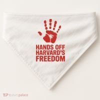 Hands Off Freedom Of Speech, Resist & Persist  USA-Made Doggie Bandana thumb 0