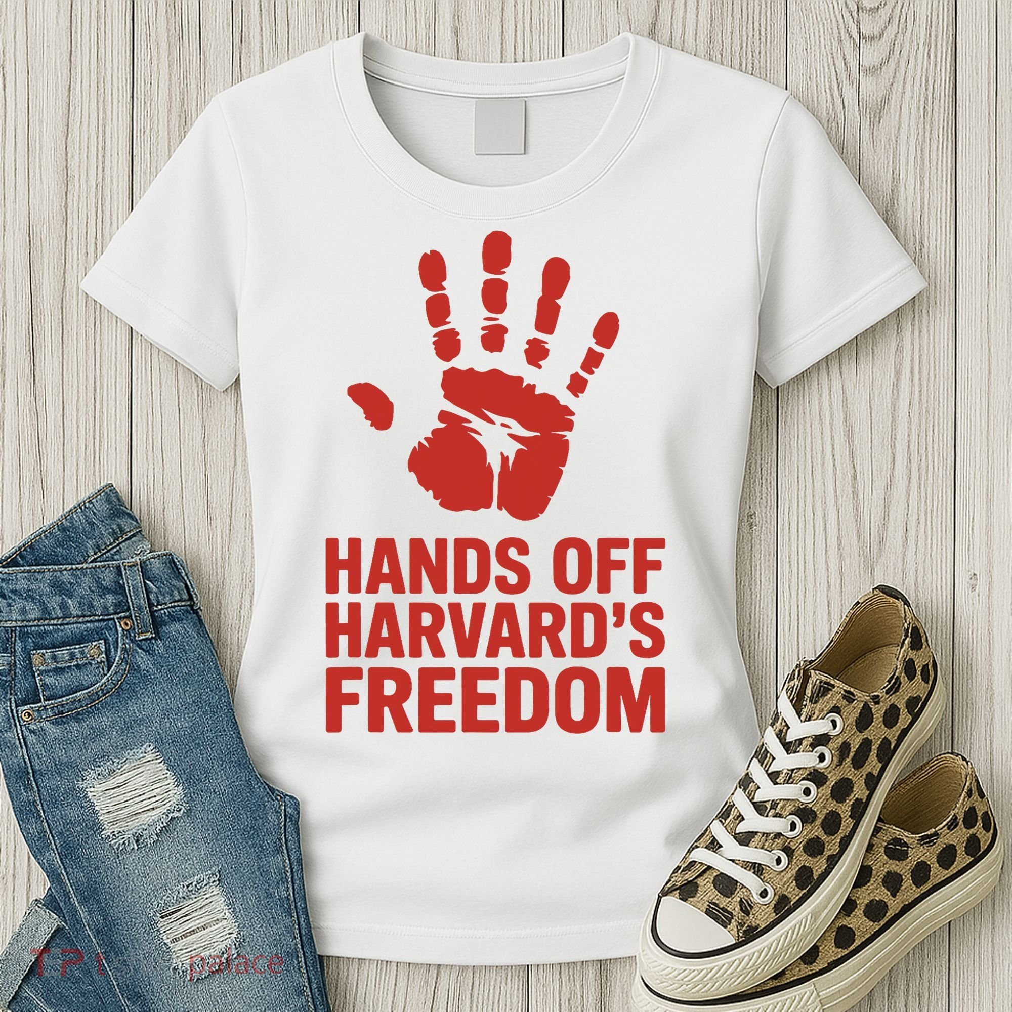 Hands Off Freedom Of Speech, Resist & Persist  Women's T-Shirt