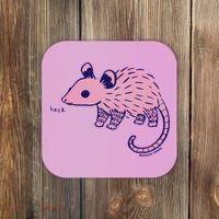 Heck Opossum Funny Animal Gift For  Coaster thumb 0