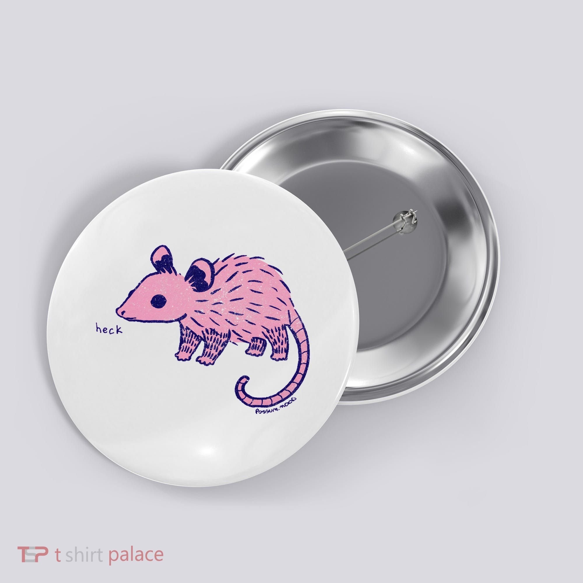 Heck Opossum Funny Animal Gift For  Button