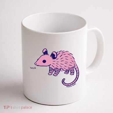 Heck Opossum Funny Animal Gift For  Coffee Mug back