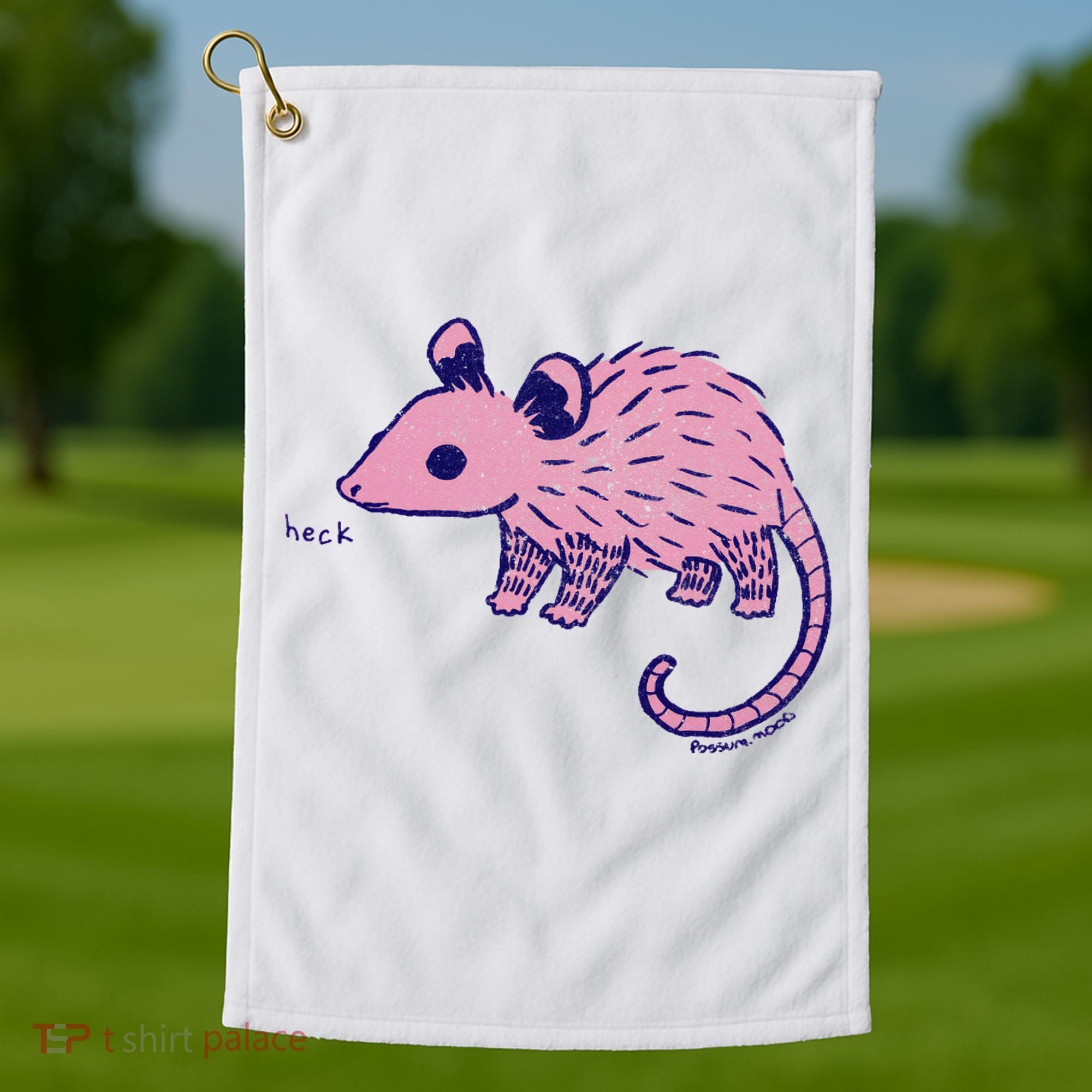 Heck Opossum Funny Animal Gift For  Golf Towel