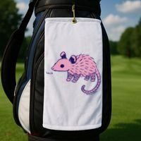 Heck Opossum Funny Animal Gift For  Golf Towel thumb 2