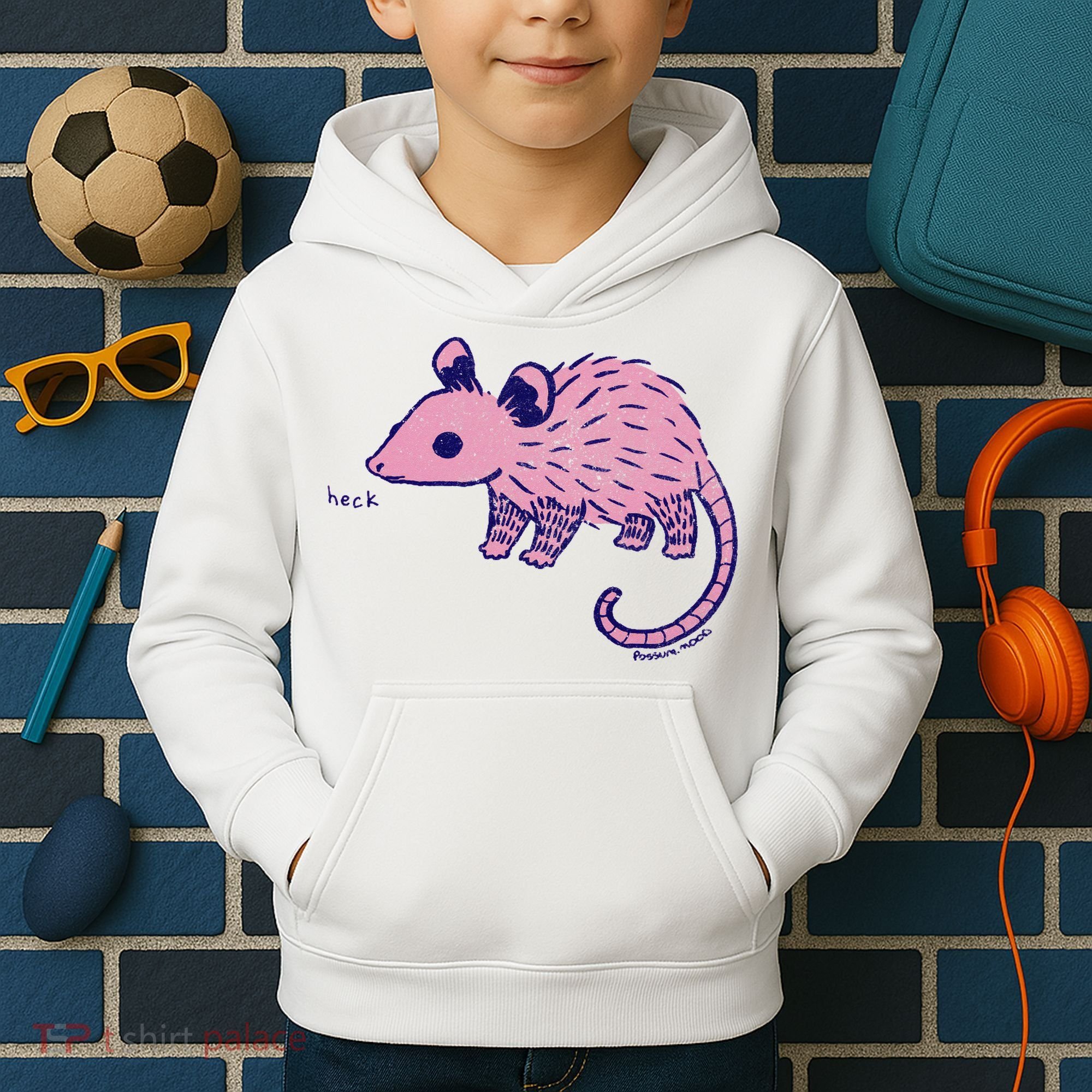 Heck Opossum Funny Animal Gift For  Kids Hoodie