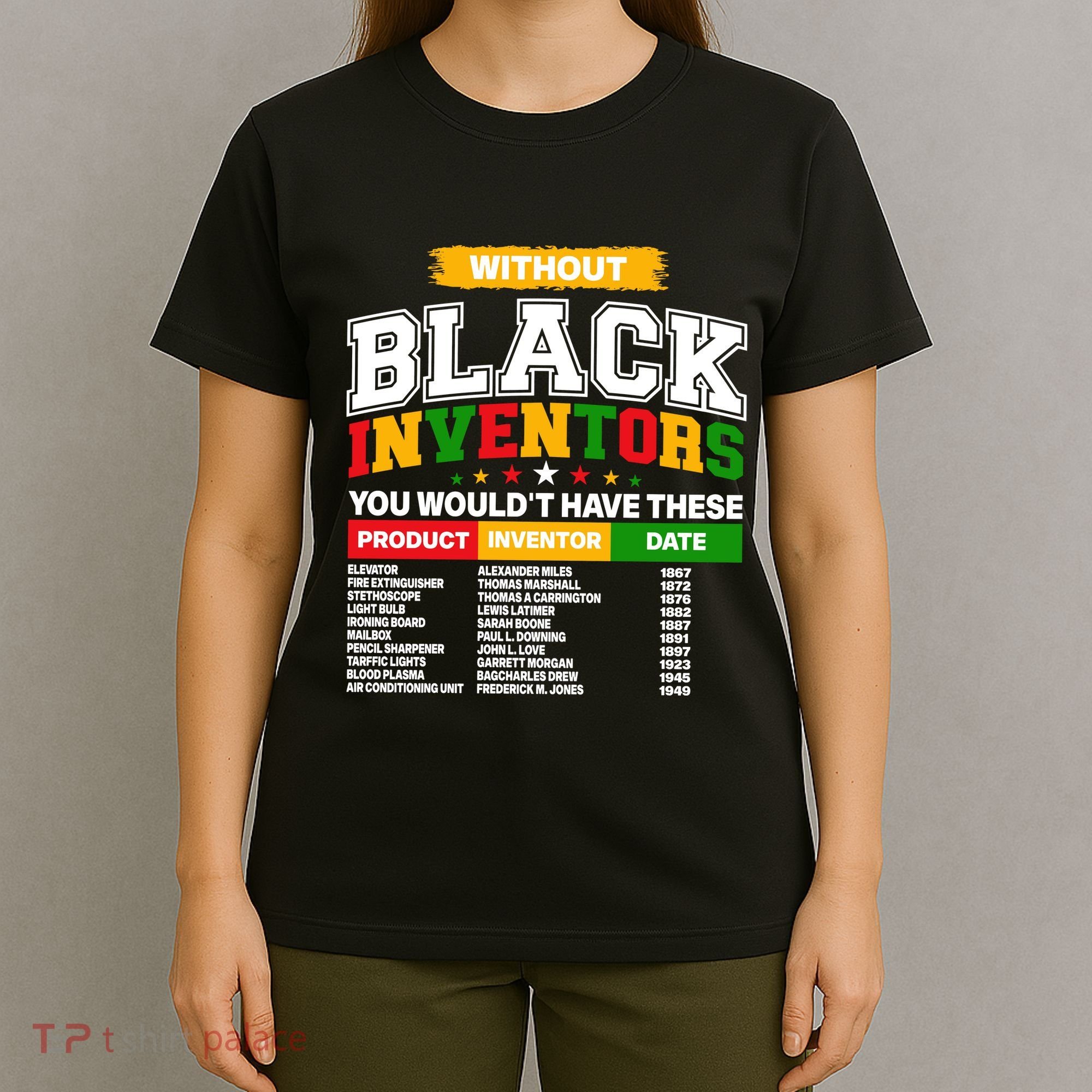 History Of Forgotten Black Inventors T-Shirt