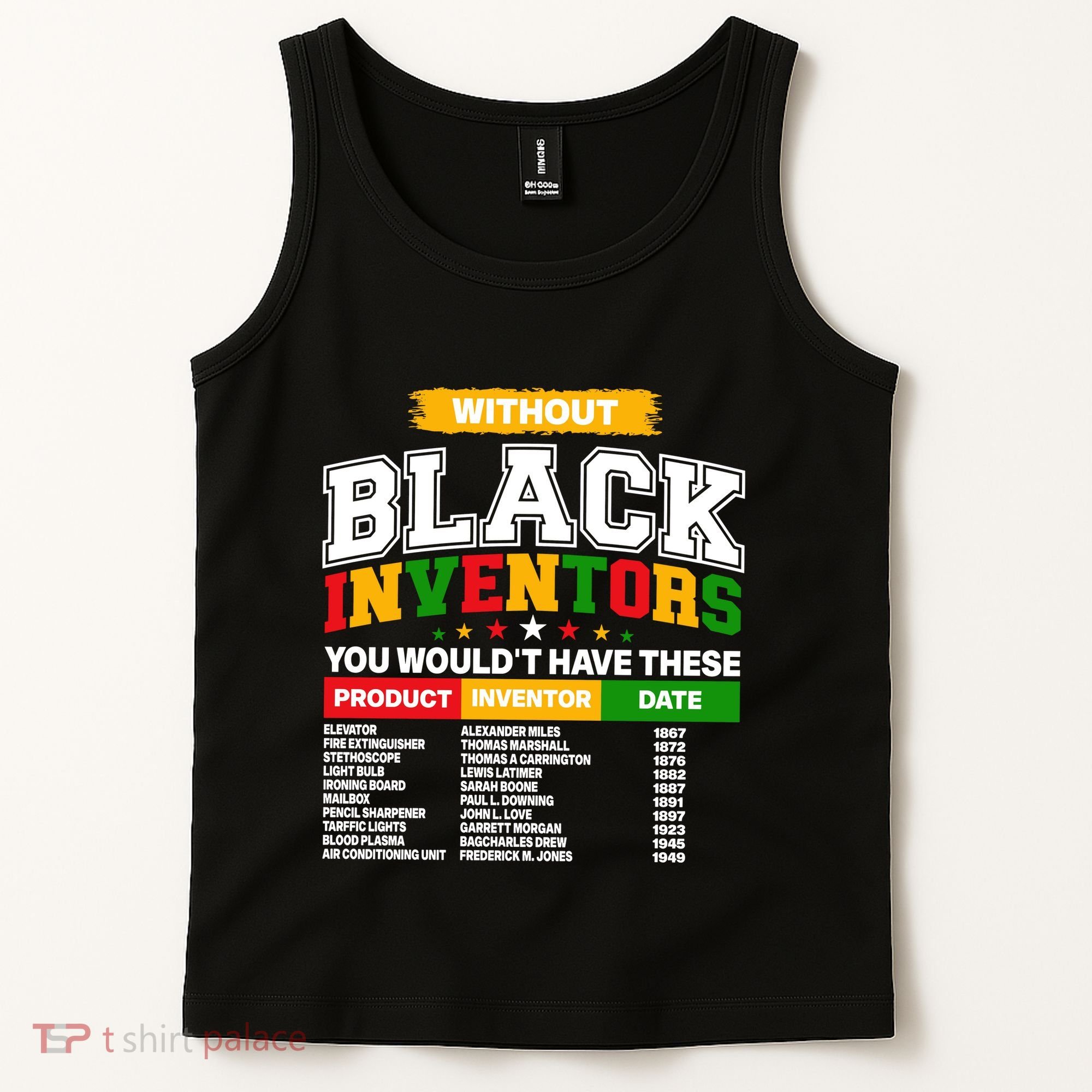 History Of Forgotten Black Inventors Tank Top
