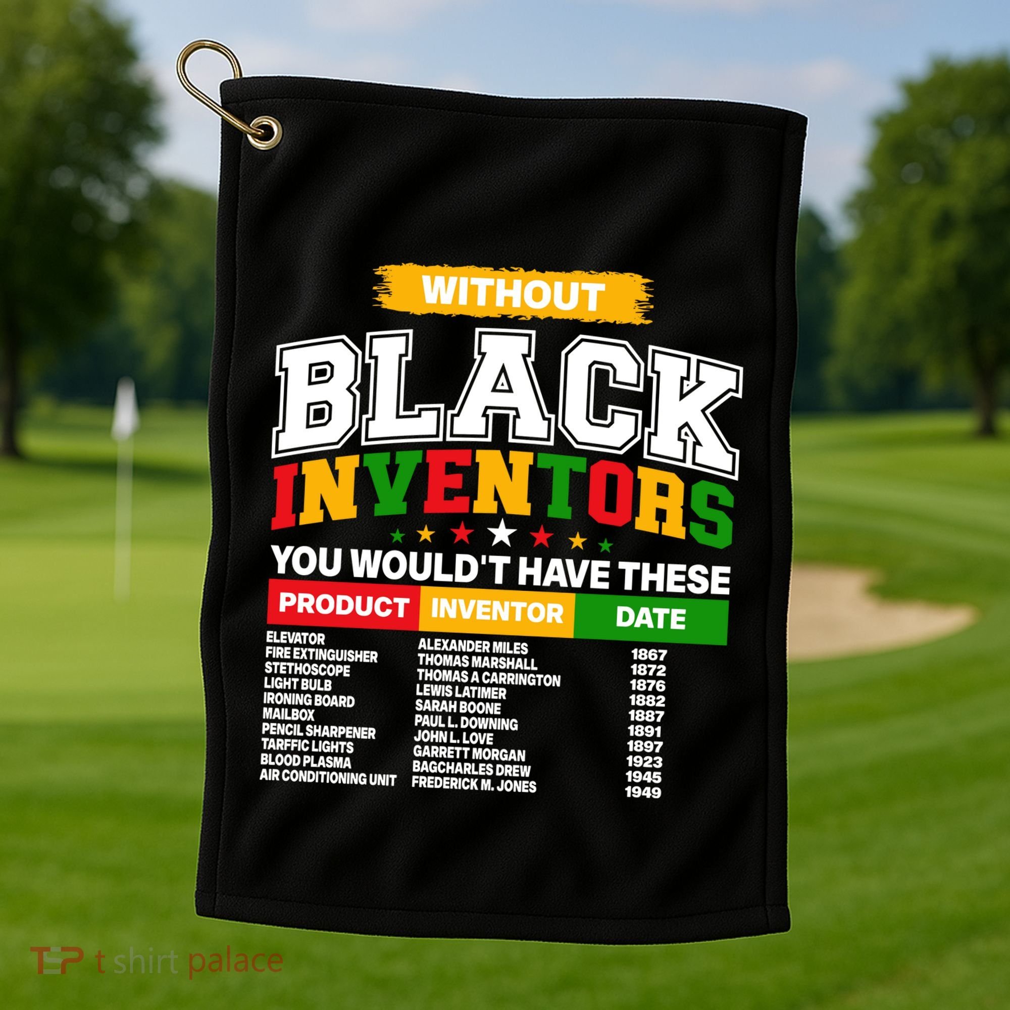 History Of Forgotten Black Inventors Golf Towel
