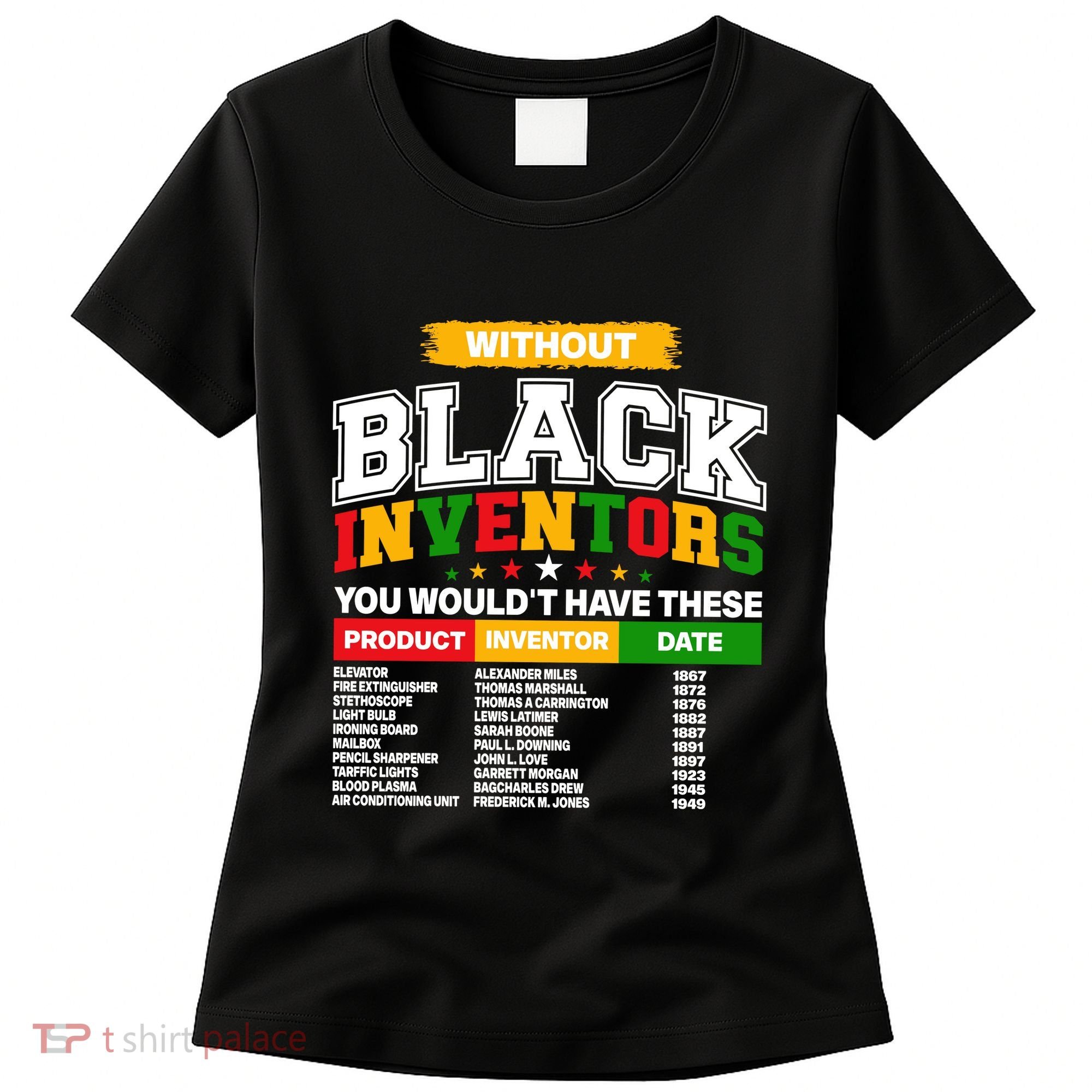 History Of Forgotten Black Inventors Women's T-Shirt