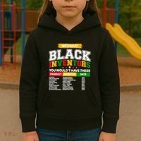 History Of Forgotten Black Inventors Kids Hoodie thumb 3