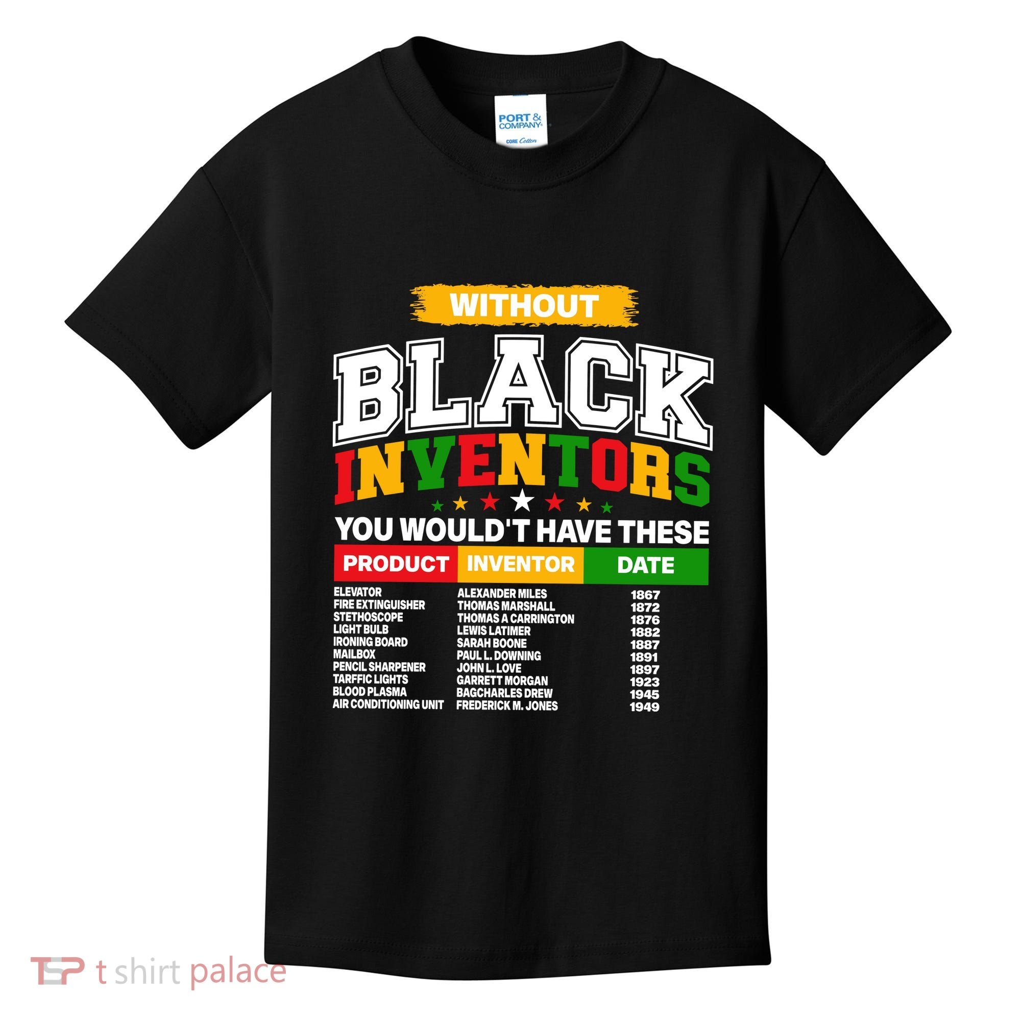 History Of Forgotten Black Inventors Kids T-Shirt