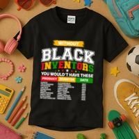 History Of Forgotten Black Inventors Kids T-Shirt thumb 3