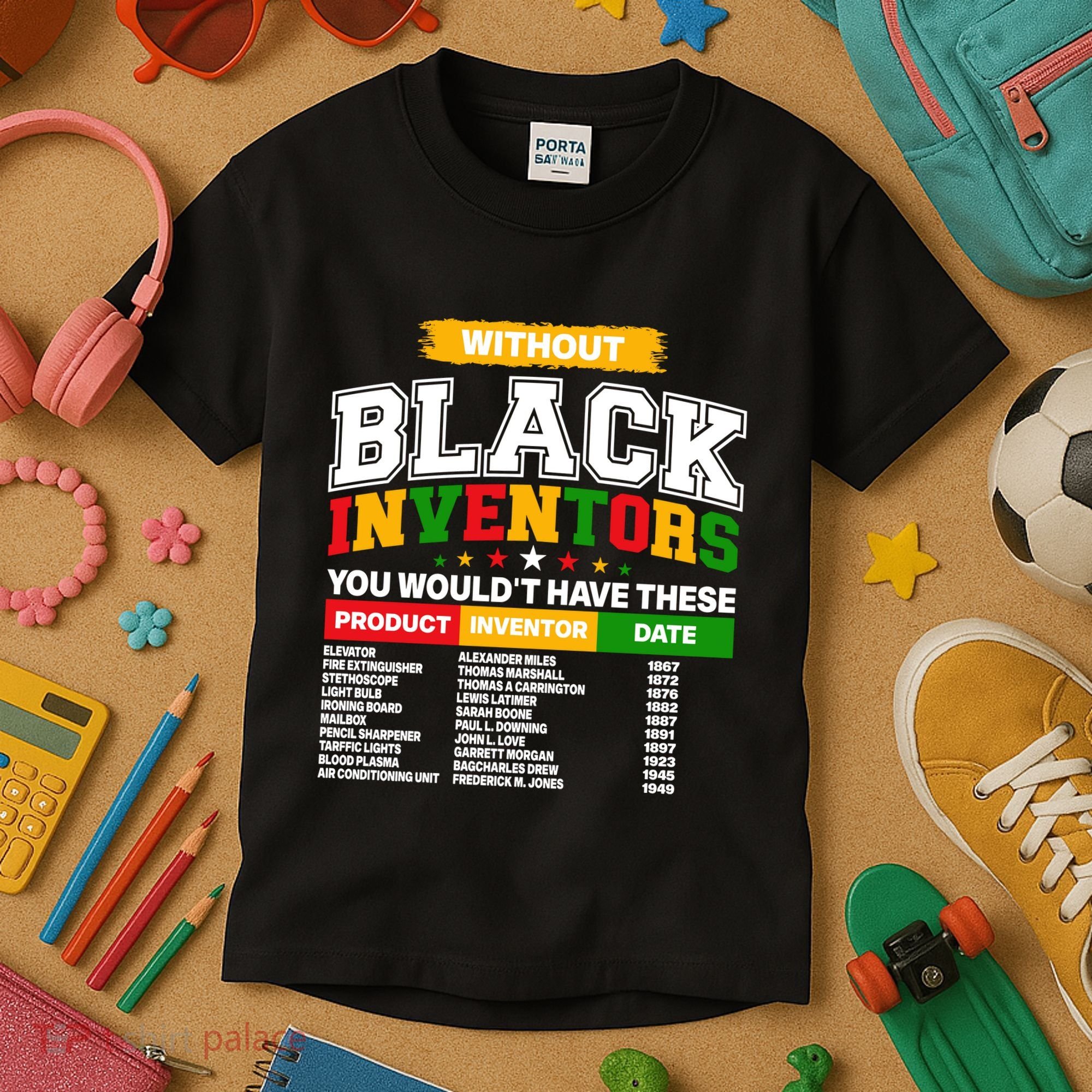 History Of Forgotten Black Inventors Kids T-Shirt