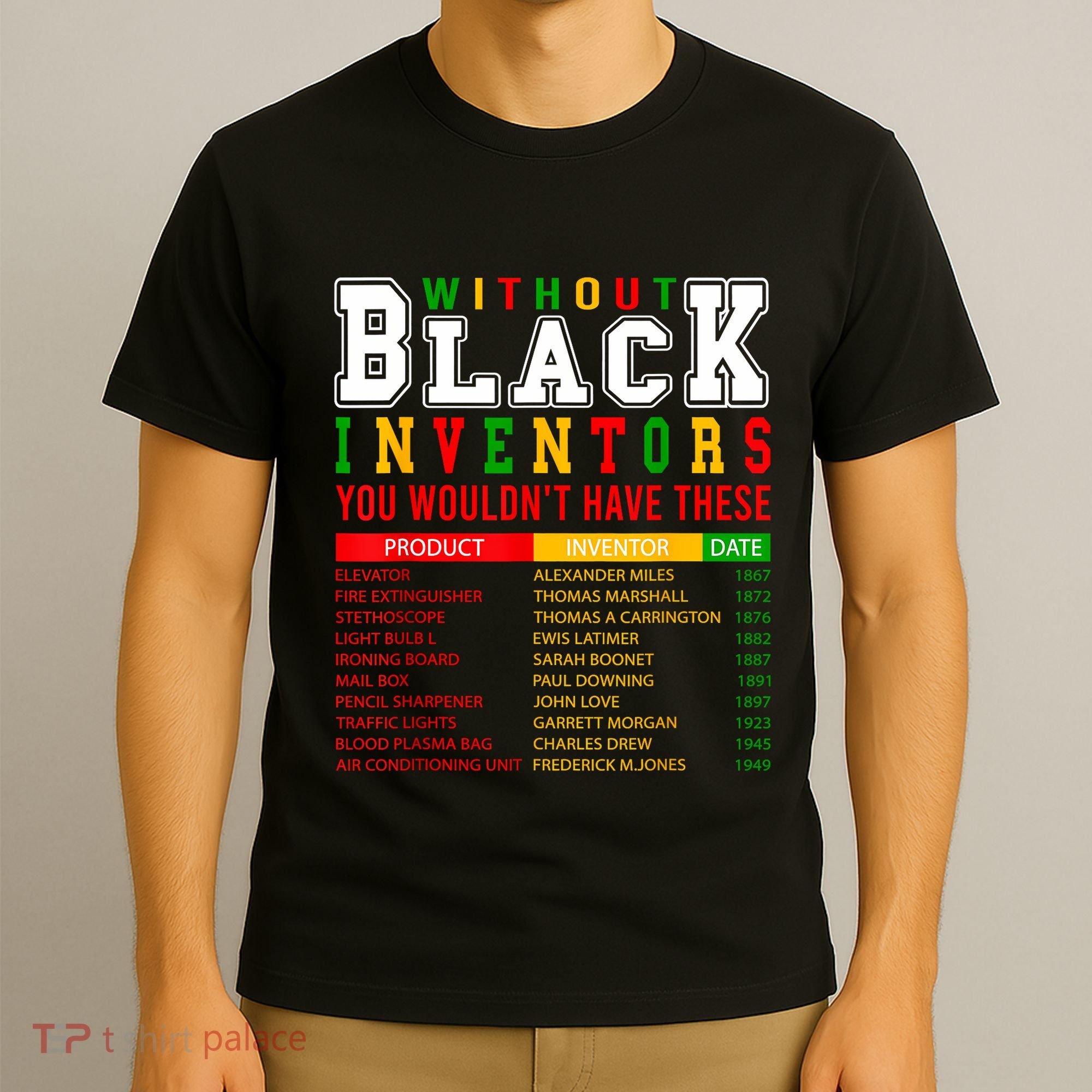 History Of Forgotten Black Inventors Black History Month T-Shirt