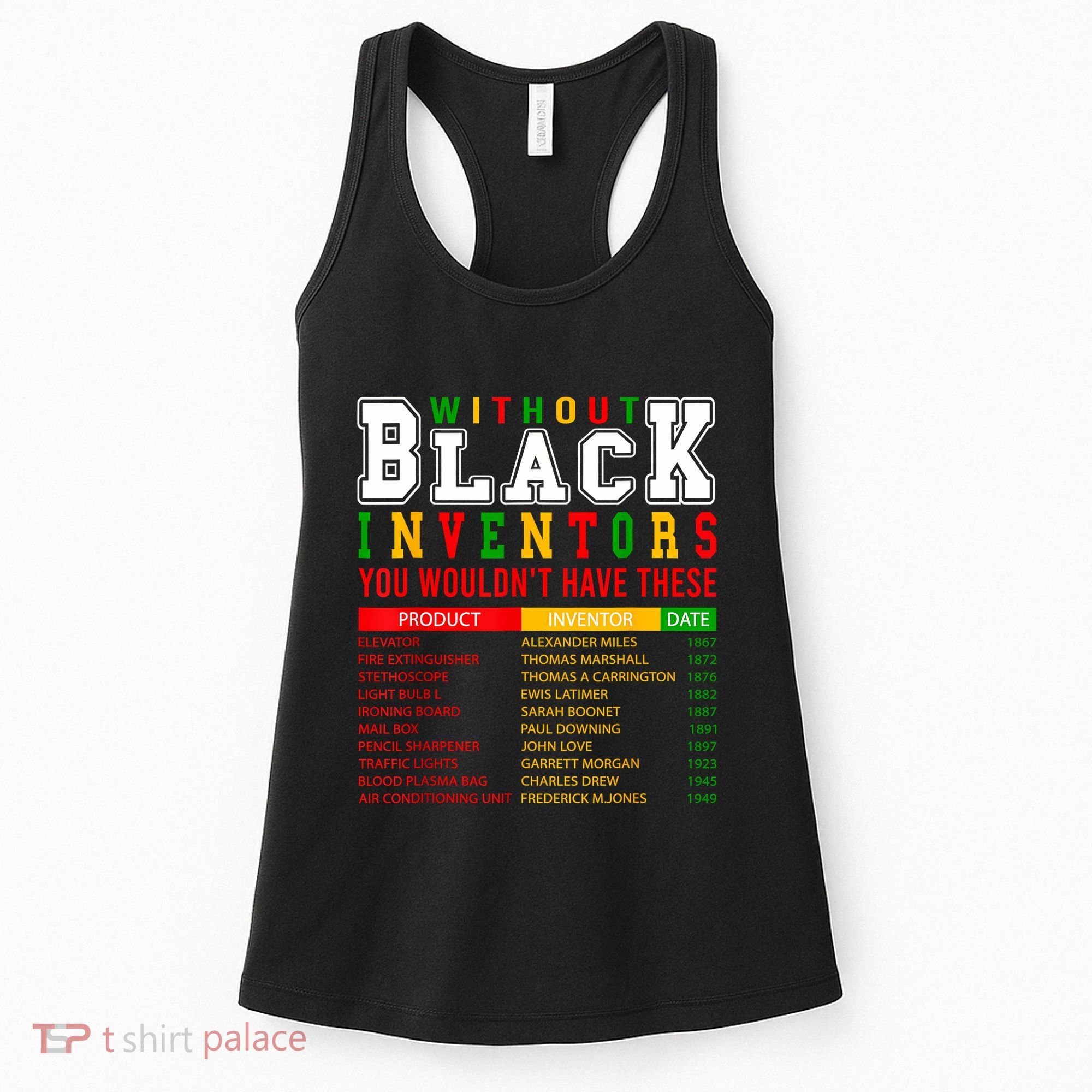 History Of Forgotten Black Inventors Black History Month Women's Tank Top