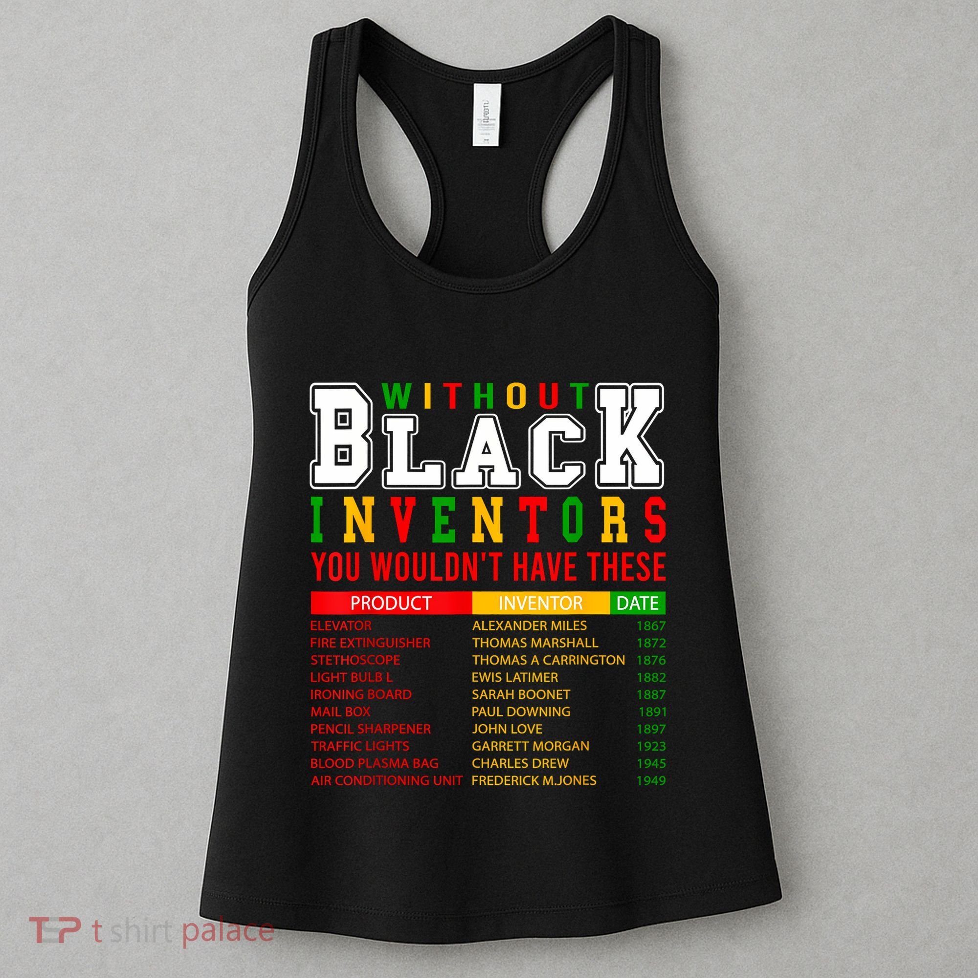 History Of Forgotten Black Inventors Black History Month Women's Tank Top