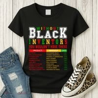 History Of Forgotten Black Inventors Black History Month Women's T-Shirt thumb 3