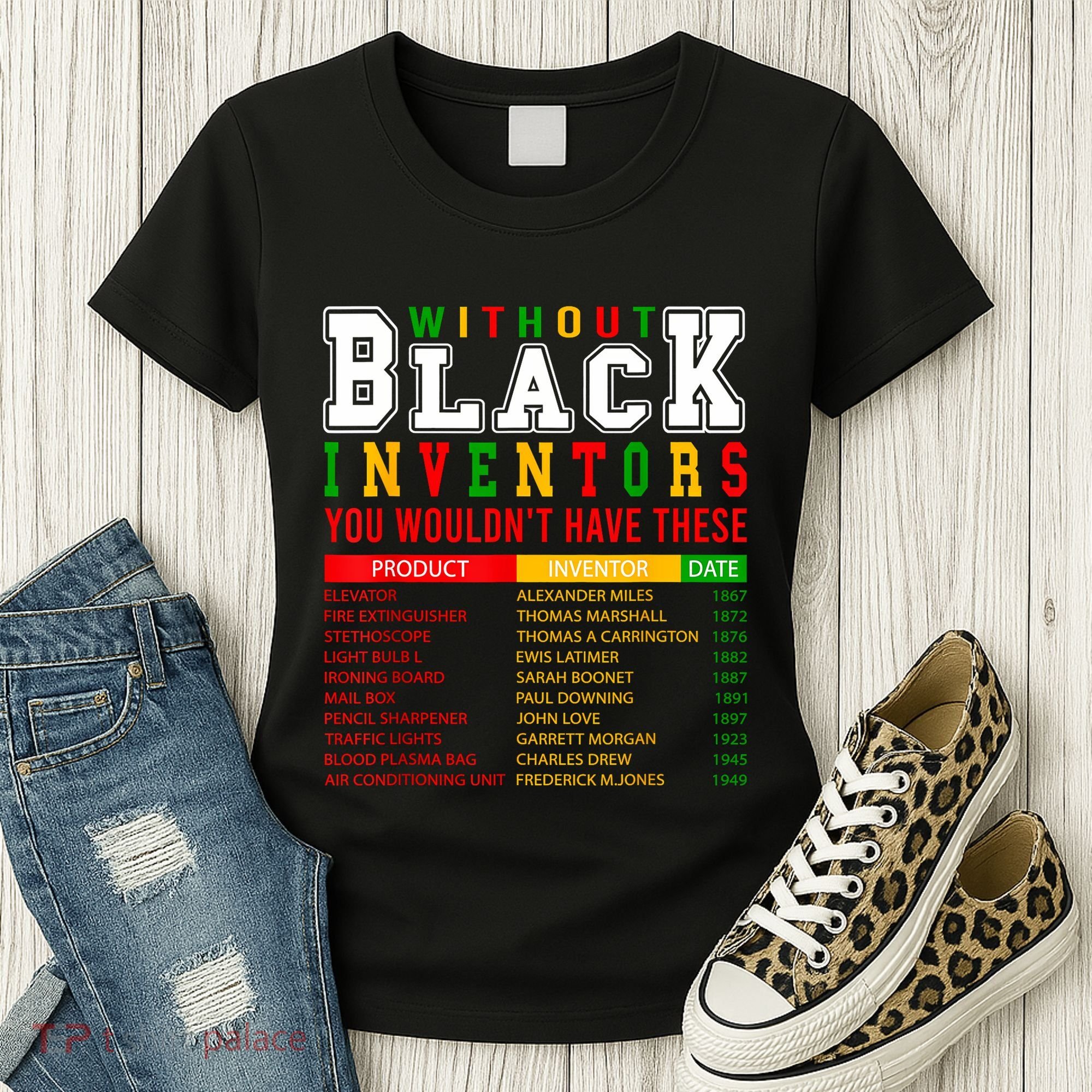 History Of Forgotten Black Inventors Black History Month Women's T-Shirt