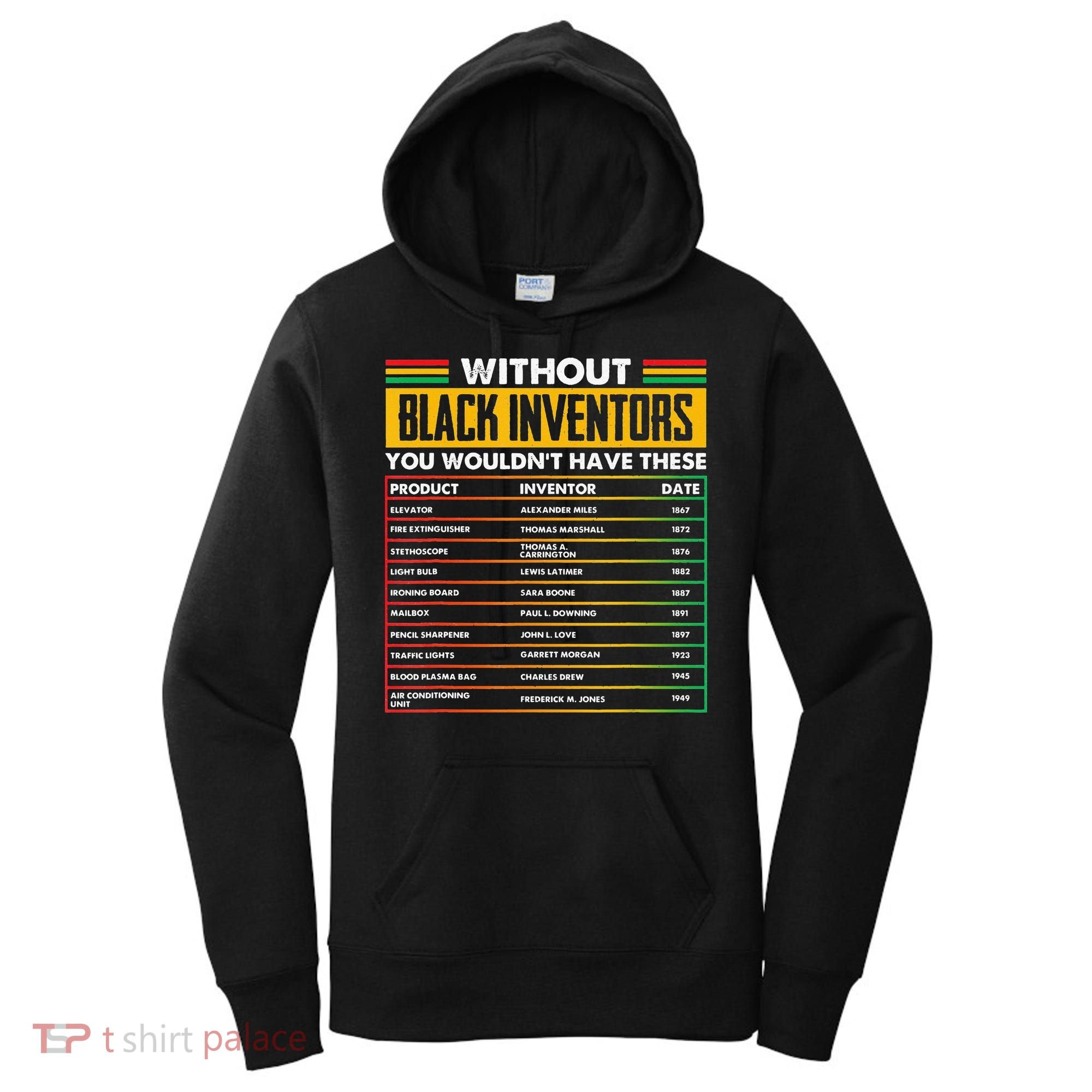 History Of Forgotten Black Inventors BHM Women's Hoodie