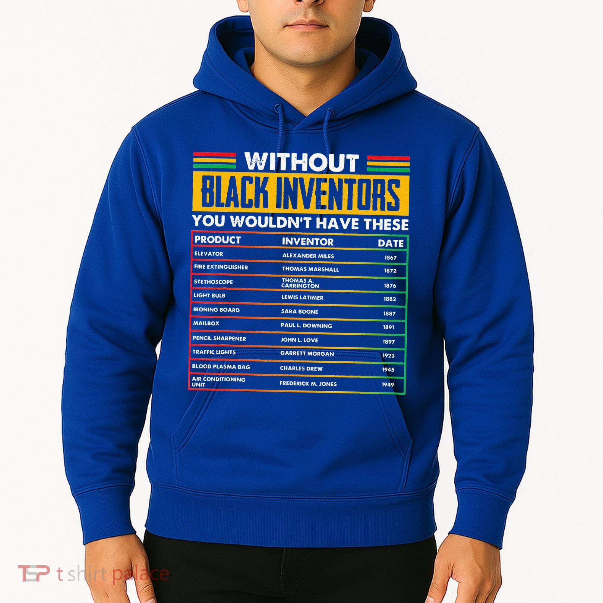 History Of Forgotten Black Inventors BHM Hoodie