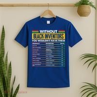 History Of Forgotten Black Inventors BHM T-Shirt thumb 2