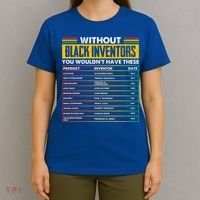 History Of Forgotten Black Inventors BHM T-Shirt thumb 4