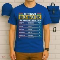 History Of Forgotten Black Inventors BHM T-Shirt thumb 6
