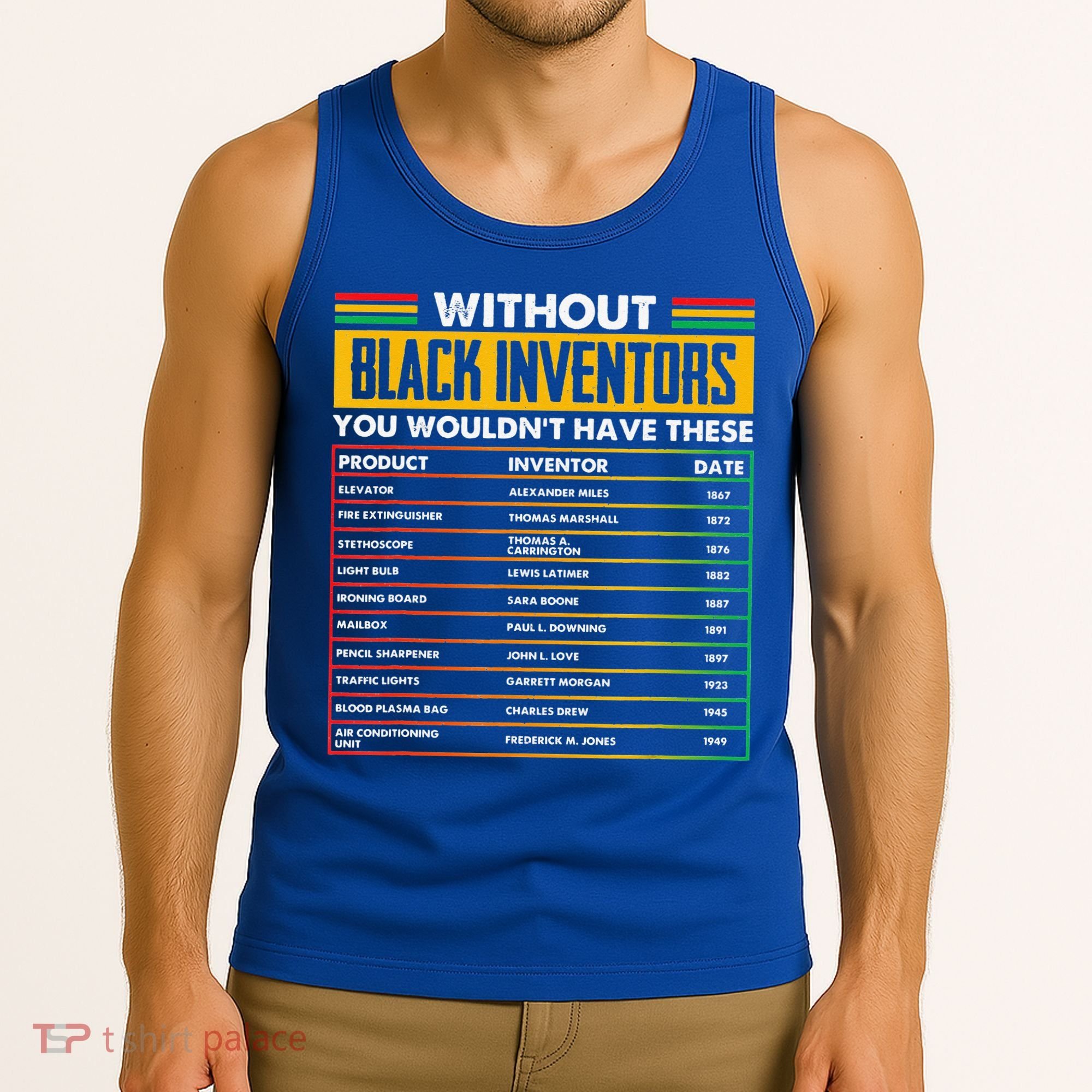 History Of Forgotten Black Inventors BHM Tank Top