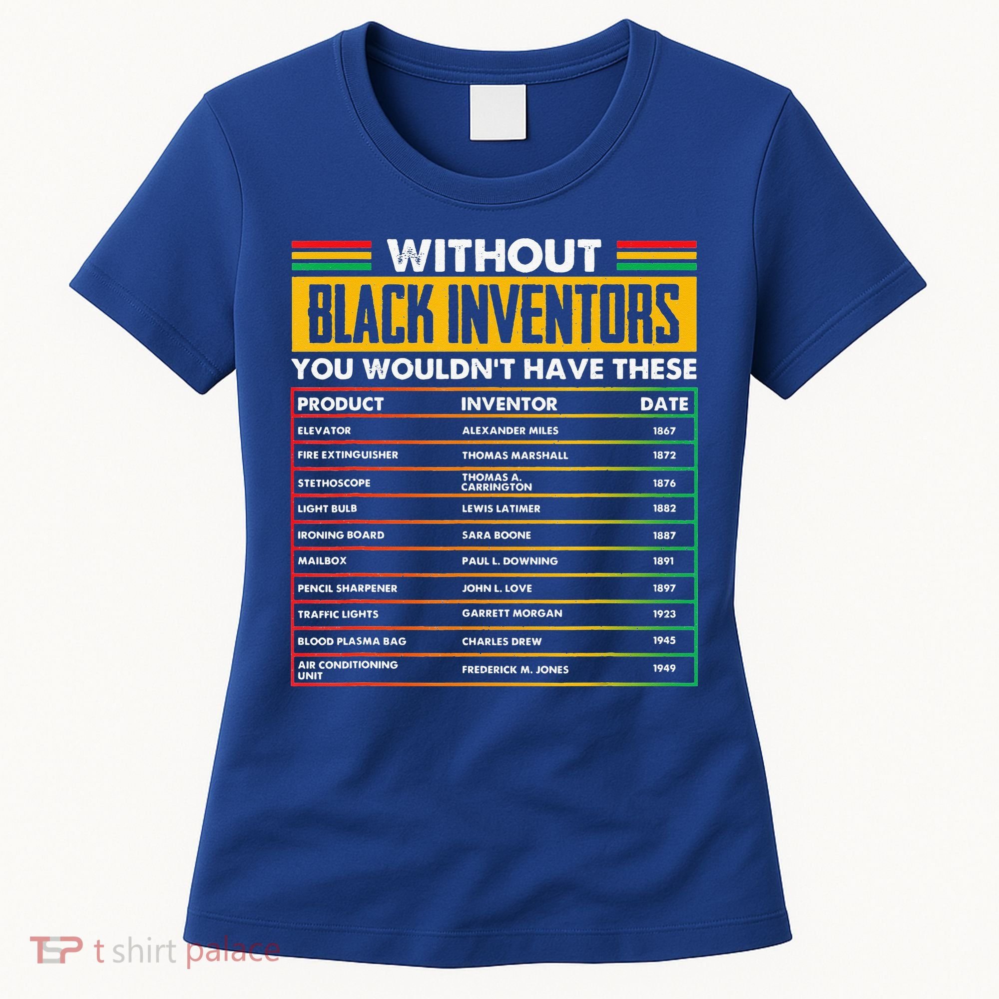 History Of Forgotten Black Inventors BHM Women's T-Shirt