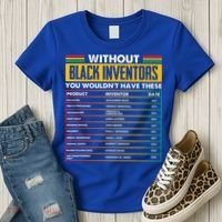 History Of Forgotten Black Inventors BHM Women's T-Shirt thumb 3