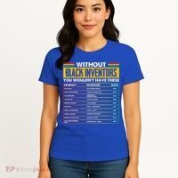 History Of Forgotten Black Inventors BHM Women's T-Shirt thumb 4