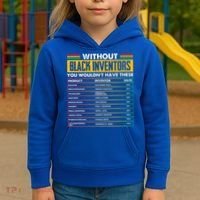 History Of Forgotten Black Inventors BHM Kids Hoodie thumb 3