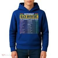 History Of Forgotten Black Inventors BHM Kids Hoodie thumb 4