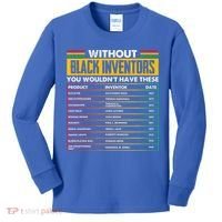 History Of Forgotten Black Inventors BHM Kids Long Sleeve Shirt thumb 0