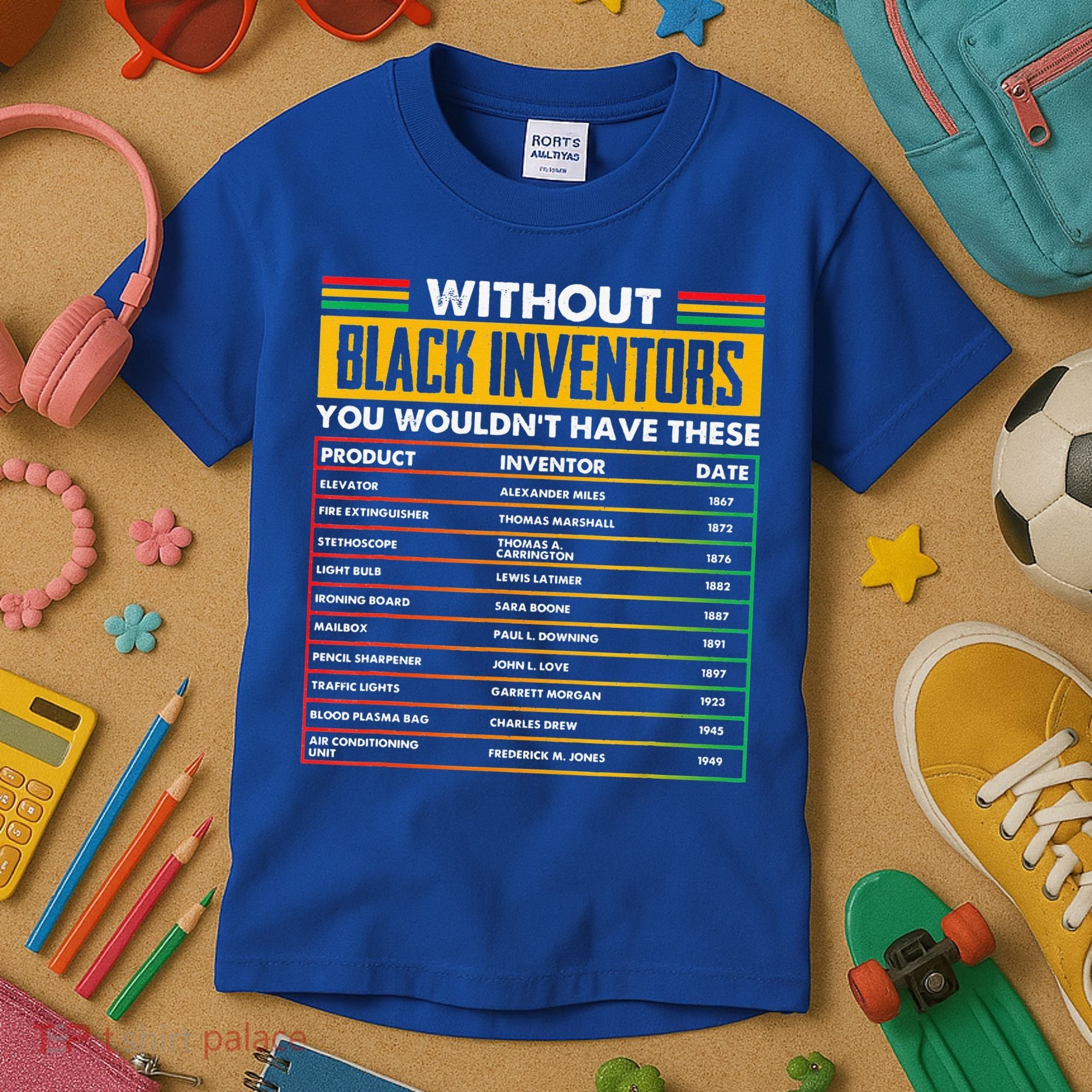 History Of Forgotten Black Inventors BHM Kids T-Shirt