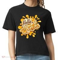 Hello October Fun Fall Comfort Colors Boxy T-Shirt thumb 0