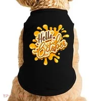 Hello October Fun Fall Doggie Tank thumb 0