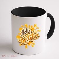 Hello October Fun Fall Coffee Mug thumb 1